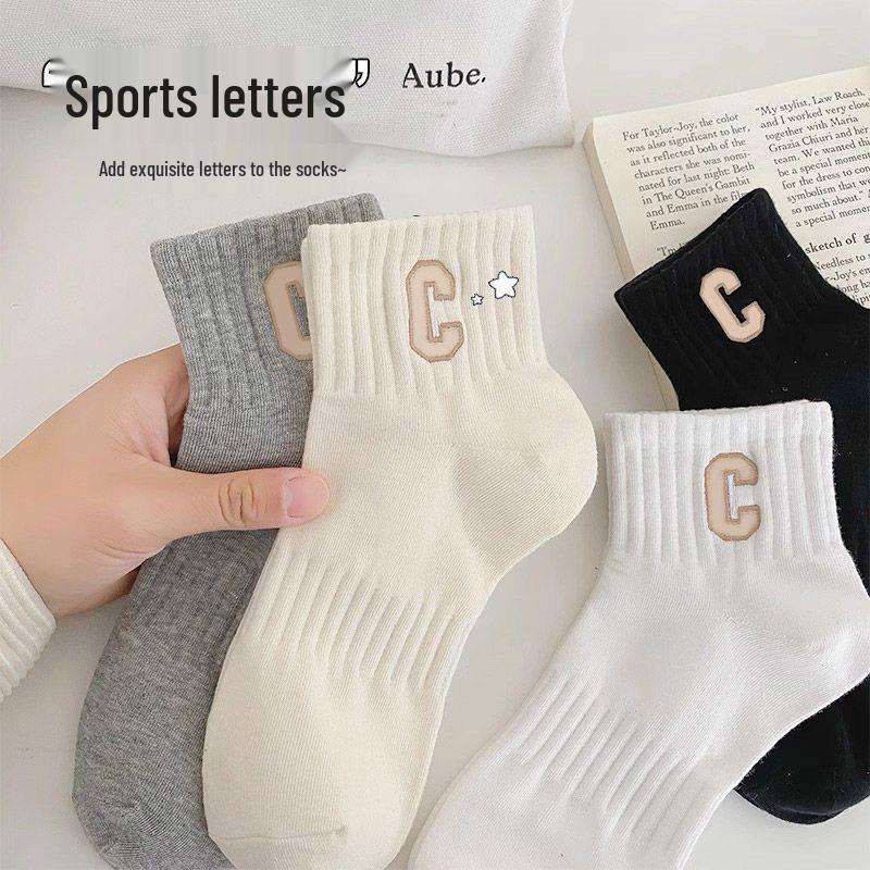 

3 Pairs All-Season Breathable Sweat-Wicking Sporty Basketball Ankle Socks for Men and Women, DPY168 Random 3 Pairs
