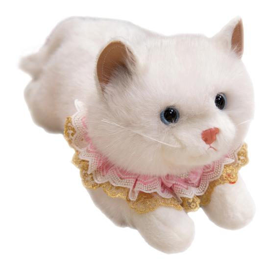 Реалистичная плюшевая игрушка сиамской кошки со звуком. Мягкое набивное животное. Котенок. Реалистичный обнимаемый компаньон. Подарок на день рождения для детей и любителей кошек. 40cm D