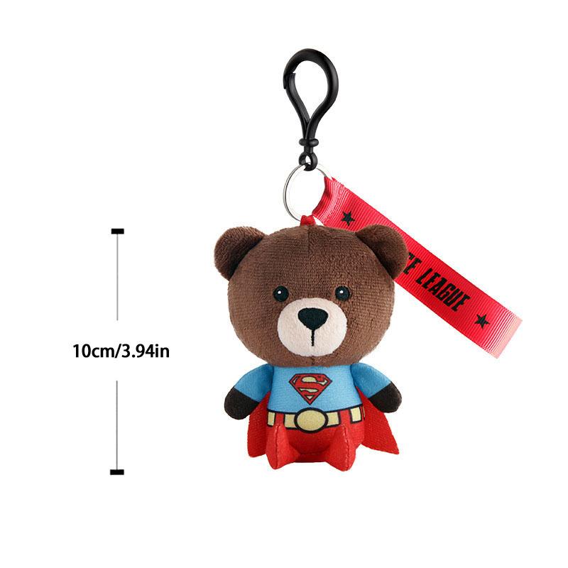 Genuine Justice League Batman Wonder Women Plush Co-branded Teddy Bear Doll Toy Cute Anime Movie Peluche Doll Birthday Gift