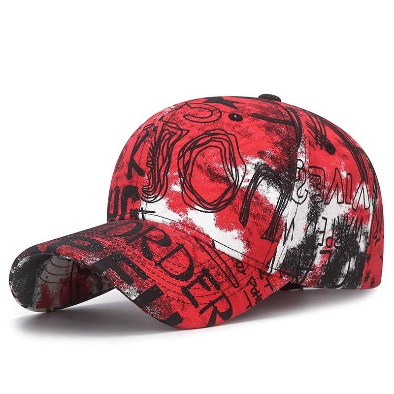 Fashion Cotton Hat Men's Graffiti Outdoor Women's Hat Trend Baseball Cap Casual Cap Personality Letter Hip Hop
