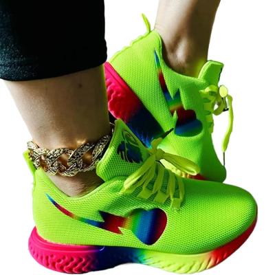 Hot Women's Vulcanized Shoes Mesh Women Sneakers Platform Female Sports Shoes Comfort Lightweight Ladies Shoes Zapatillas Mujer
