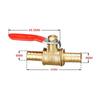 Faucet Brass Construction Ball Valve 6-12mm Size Hose Barb Brass Ball Valve Small Size 1/4 Inch Pneumatic Ball Valve Water Line