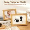 Creative Wooden Baby Handprint Footprint Pet Cat Dog Paw Print Memorial Photo Frame Diy Picture Frame Baby Imprint Mud Newborn Souvenir Gift