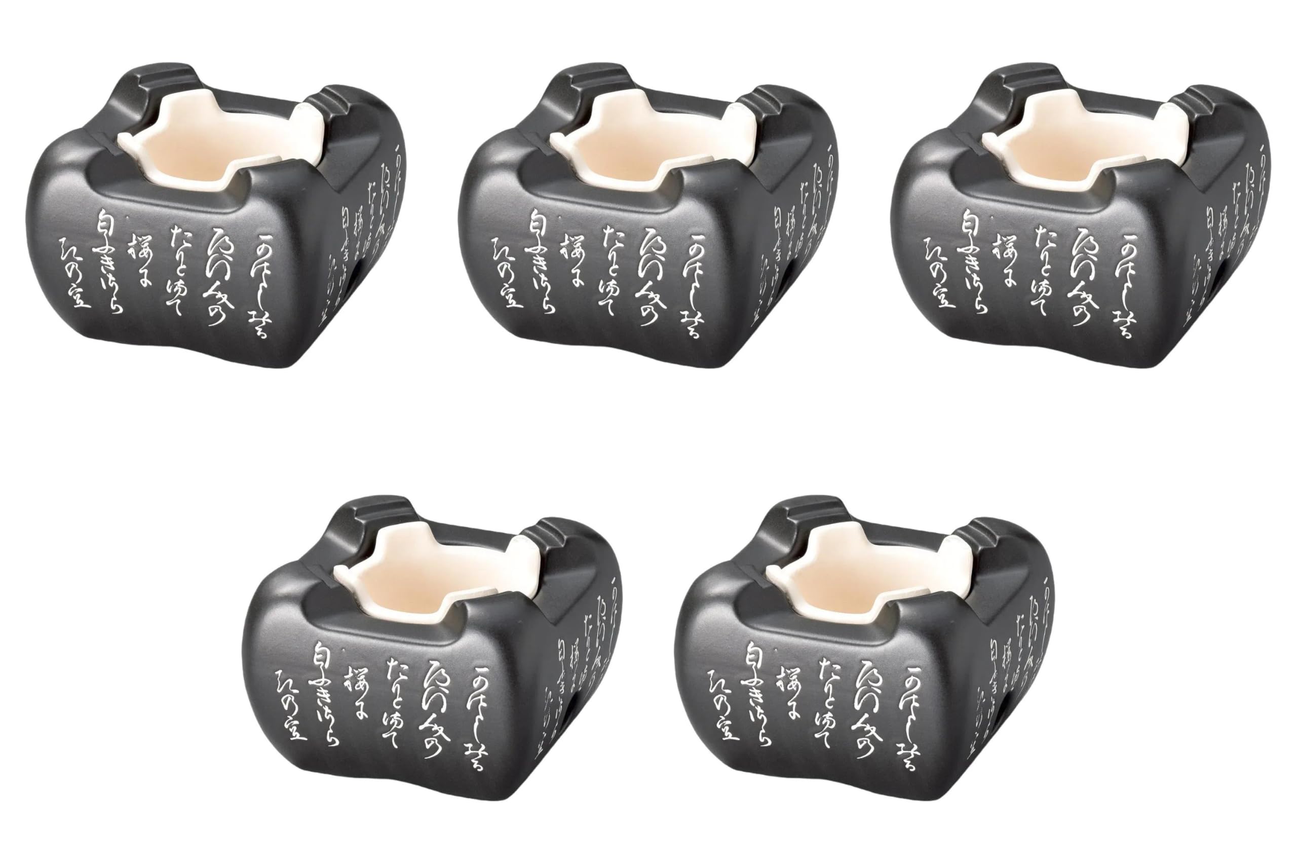 

Набор из 5 печей Fuga x 14 x Набор печей Setomonohonpo (Черный, Большой) [14 9.5 см] чёрный