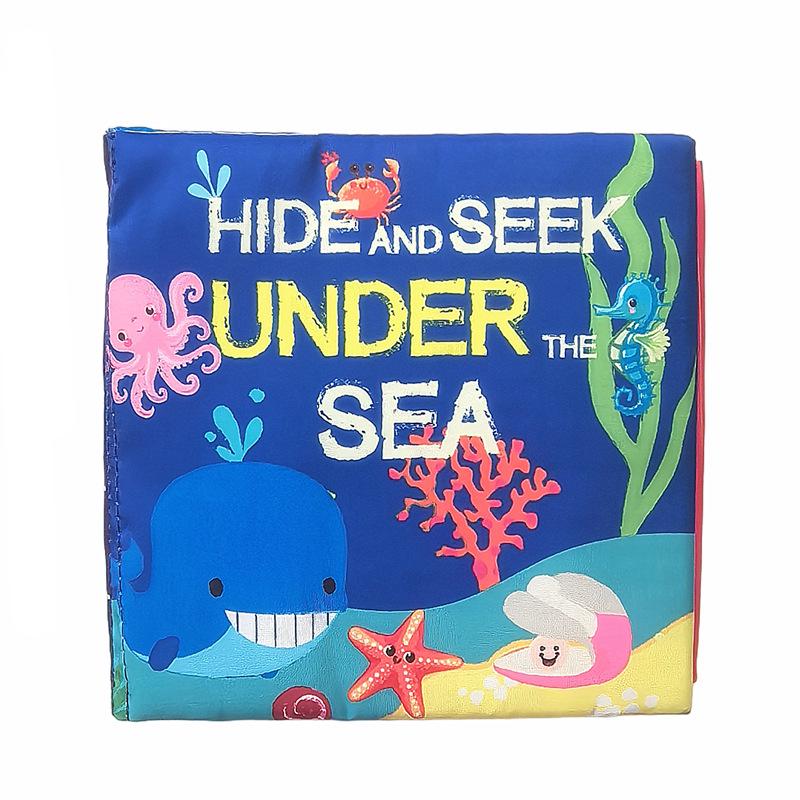 Baby 3D Tail Cloth Book - Tear-Resistant Early Education Animal Book for Kids