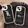 D-Death Note Leather Phone Case For IPhone 16 15 14 17 Pro Max 11 12 Mini Plus Soft Shell