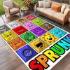 Sprunki Game Print Rug, Washable Floor Carpet, For Entryway Dorm Laundry Room Office Study, Home Decor Birthday Christmas Gift