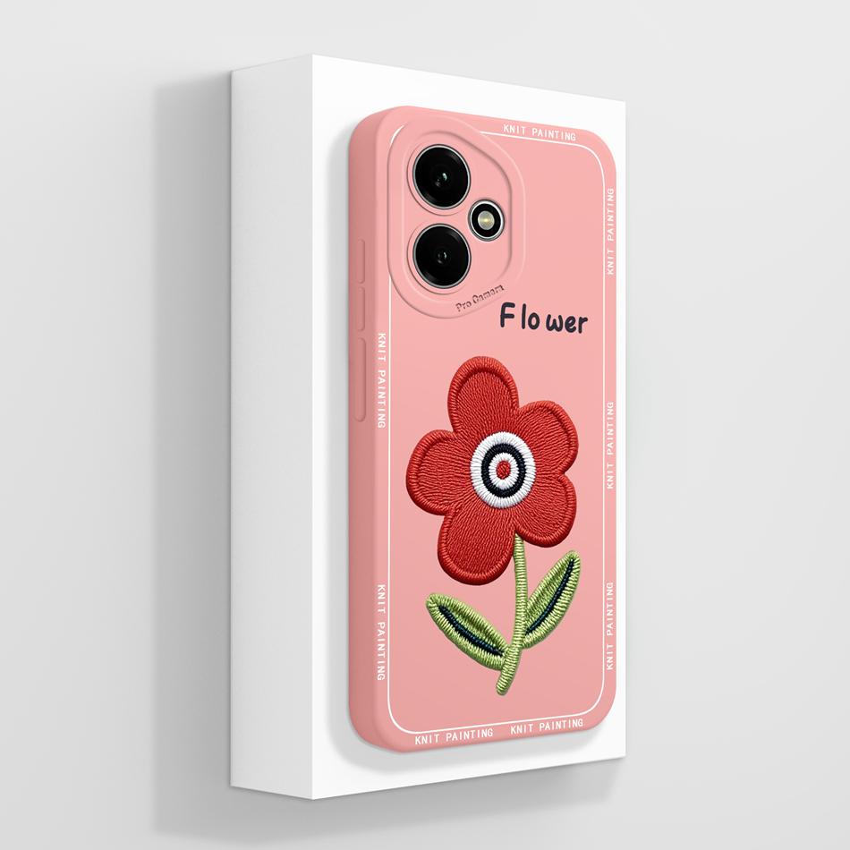 For Honor 400 Lite Case For Honor 400 Pro 5G Painted Flower Back Cover Full Protection Soft Funda Liquid Silicone Phone Housing