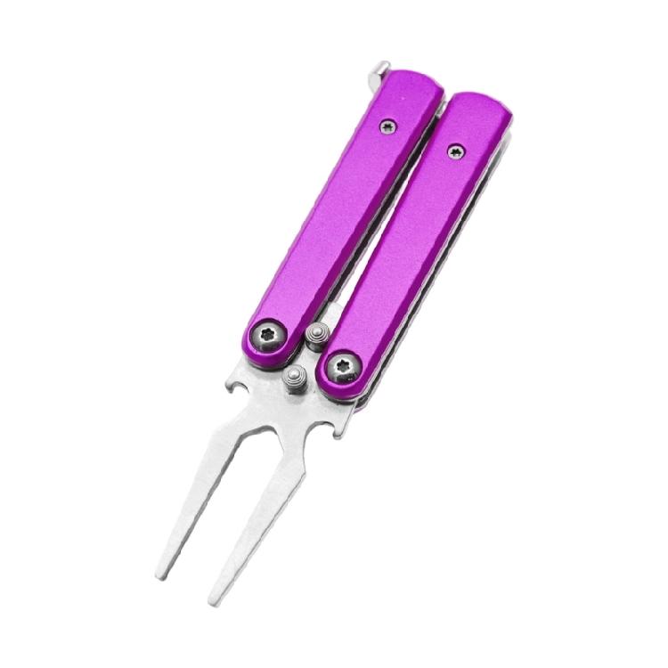 Golf Divot Repair Tool Grooves Cleaner Golf Fork Lawn Maintenance Repair Tool Foldable Pitchforks Turf Tool Enduring