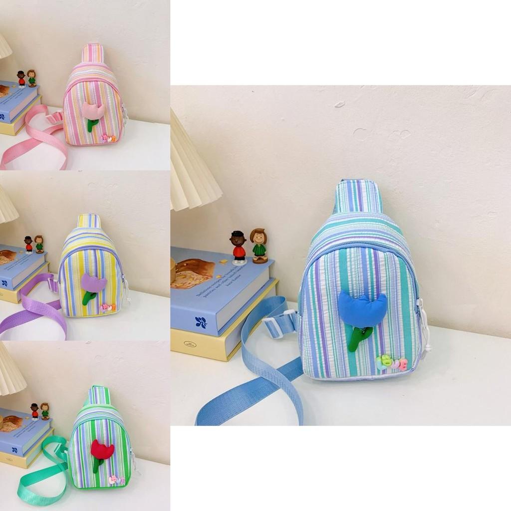 Trendy Kids Chest Bag Stylish Floral Design For Boys And Girls Lightweight Versatile Pouch