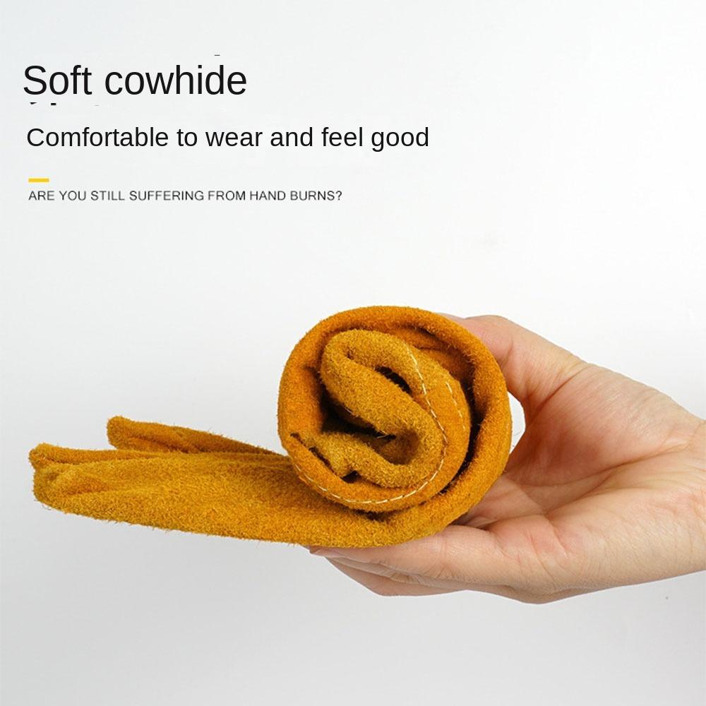 1Pair Breathable Labor Protection Gloves Thickened Welder Gloves Sturdy Work Safety Glove Adult