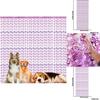 Adorable Pink Cat Paw And Dog Paw Rain Curtain For Festive Pet Birthday Parties