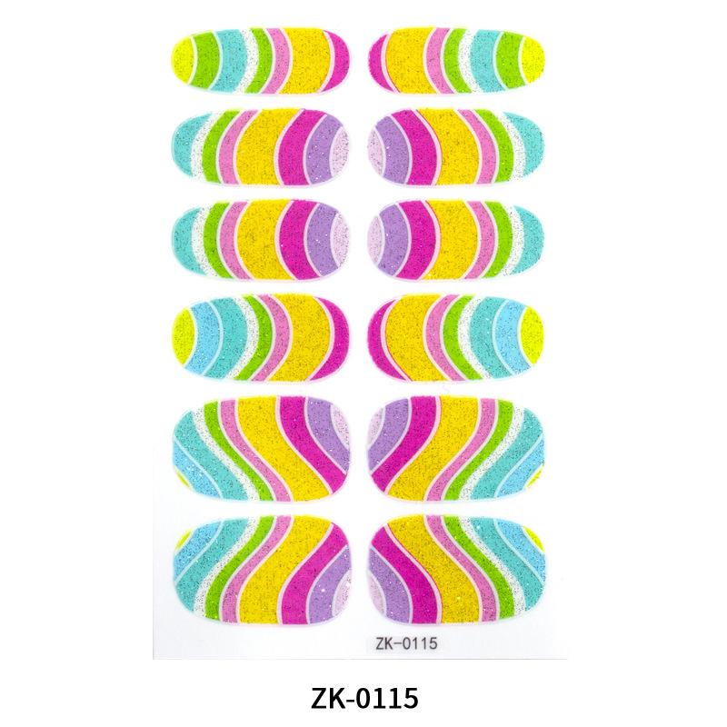 Neue Nail Art Sticker Cartoon Niedliche Zwiebel Rosa Liebe Wasserdichte Nagelaufkleber Vollständiger Aufkleber