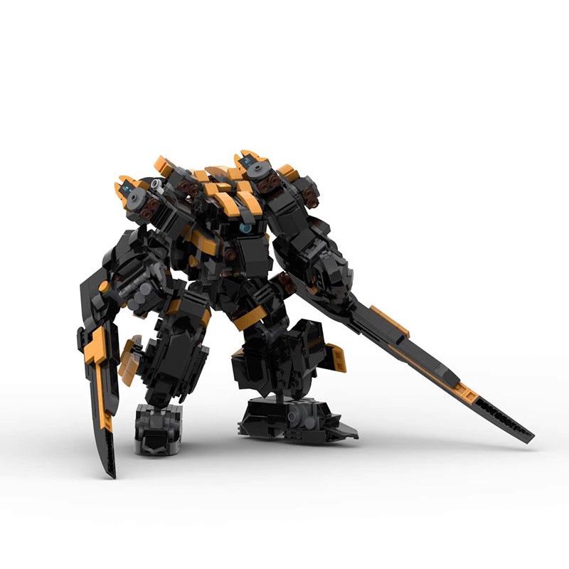 Battle Mecha Robot MOC Shadow Strike Puzzle Boy Small Particle Assembly Model Diy Ornament Gift