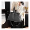 IELGY Casual Nylon Cloth Drawstring Soft Quilted Handbag Lightweight Simple Cotton Bag Large Capacity Crossbody