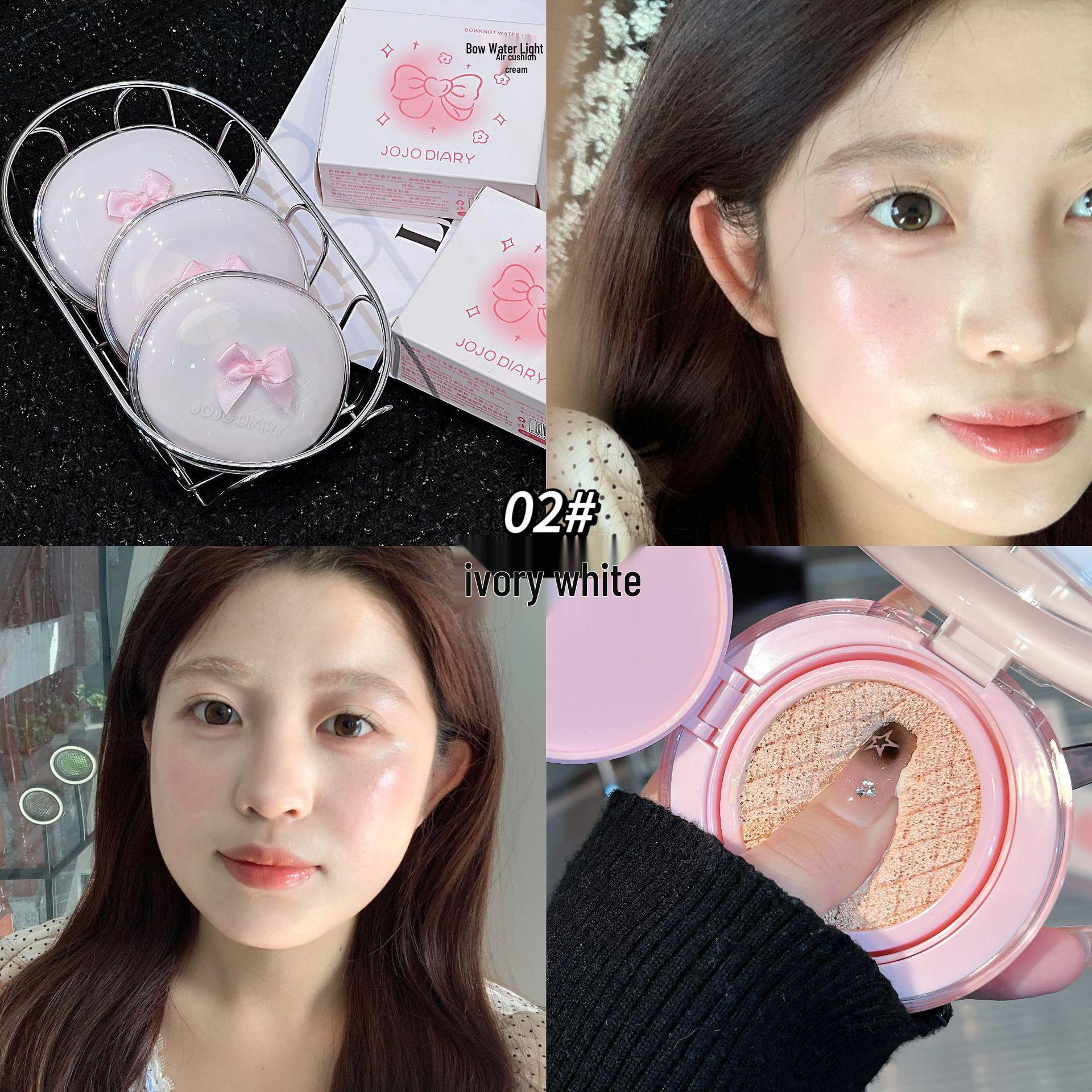 

JOJO DIARY Тональний крем-пудра для обличчя з ефектом зволоженого сяйва: Контроль жирності, Маскування, Водонепроникний, Стійкий до поту, Довготривалий Кремовий Тональний Засіб для Шкіри.