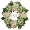 40cm Background Decor Hydrangea Wreath Artificial Front Door Hello