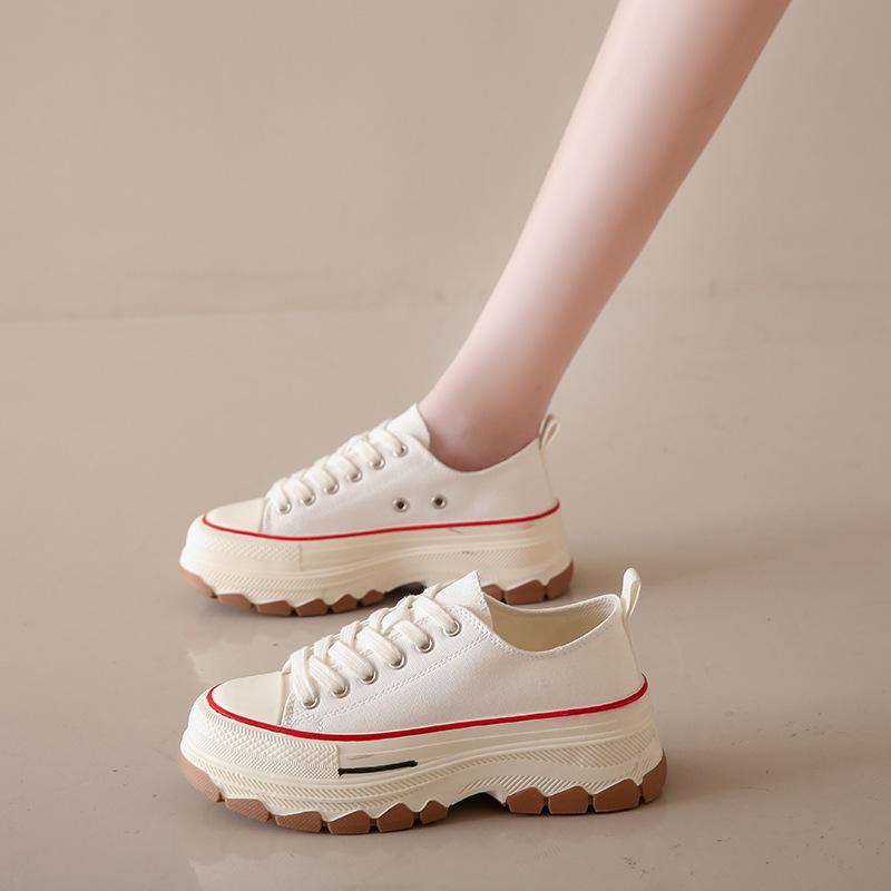 Canvas Womens Shoes High Platform Sneakers for Women New Breathable Woman Tennis Shoes Casual Women's Tennis Scarpe Donna