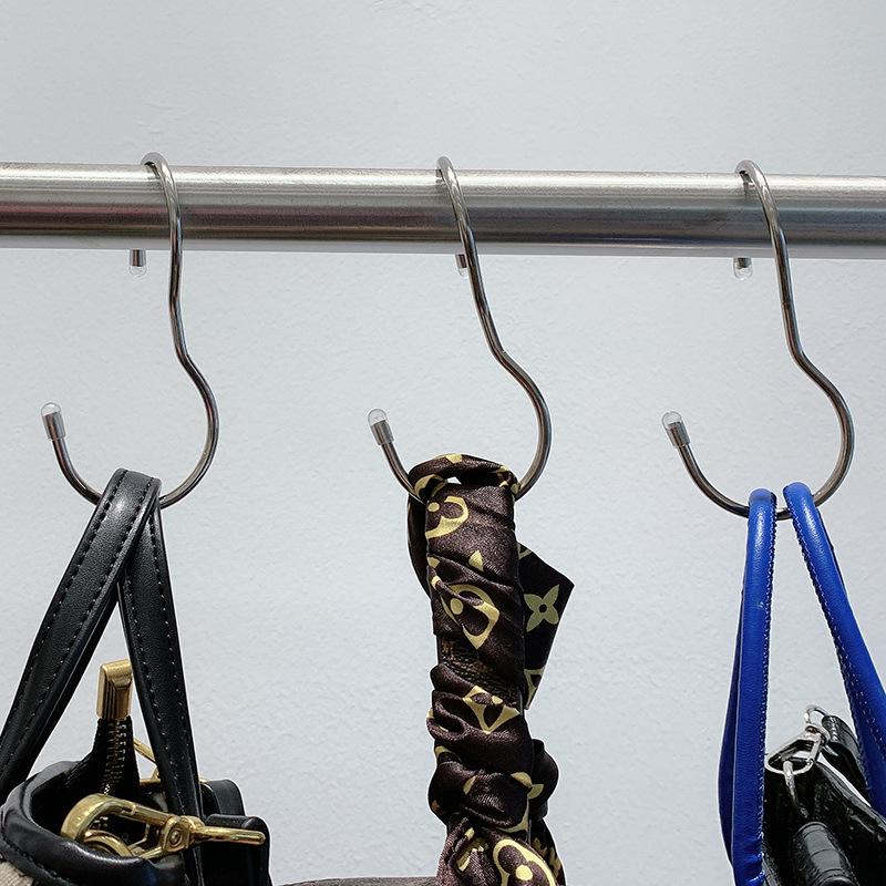 8-32pcs Silver Multi-Purpose Hooks,Stainless Steel S-shaped Hooks for Kitchen Pans,Twist Design Metal Storage Hooks for Closet