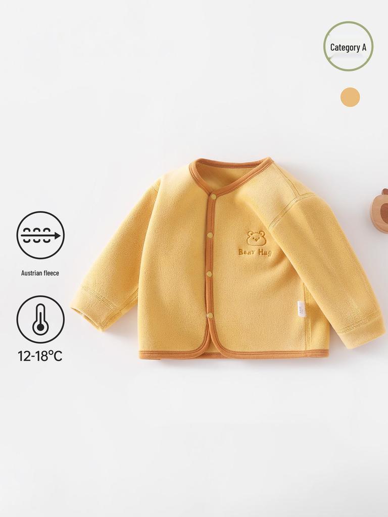 26 Spring New Fleece Kids' Jacket: A-Class Warm Cardigan for Small & Medium Boys and Girls for Autumn & Winter