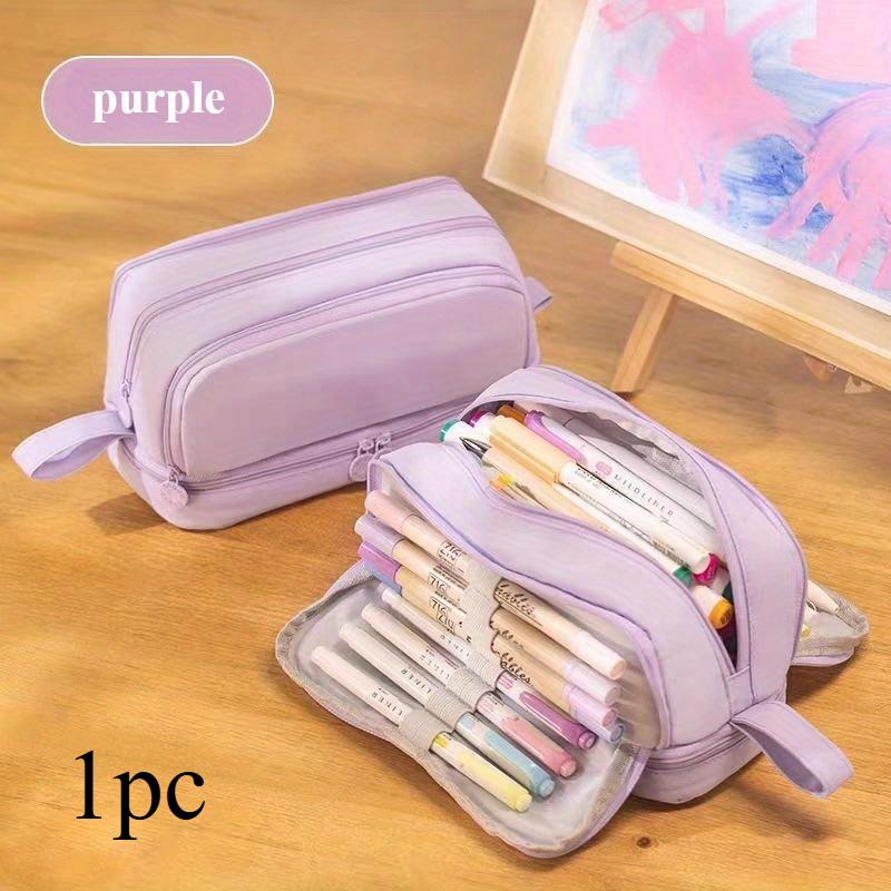 

Large Pencil Pouch,Durable Oxford Fabric with Multiple Compartments|for School Office Travel,Office Supplies Back-to-School Gift