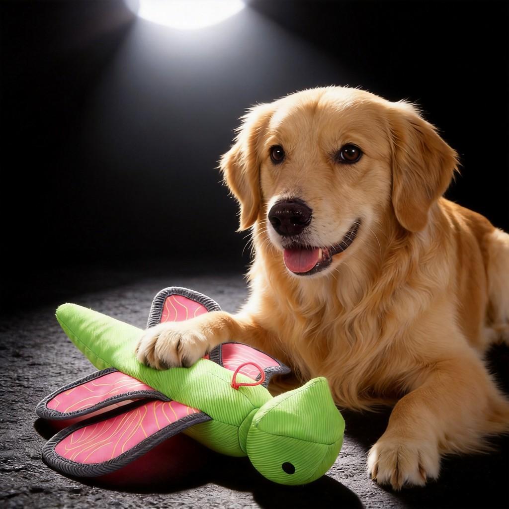 Oxford Cloth Interactive Pet Toy With Sound Ejecting Flying Insects For Dogs Outdoor Play