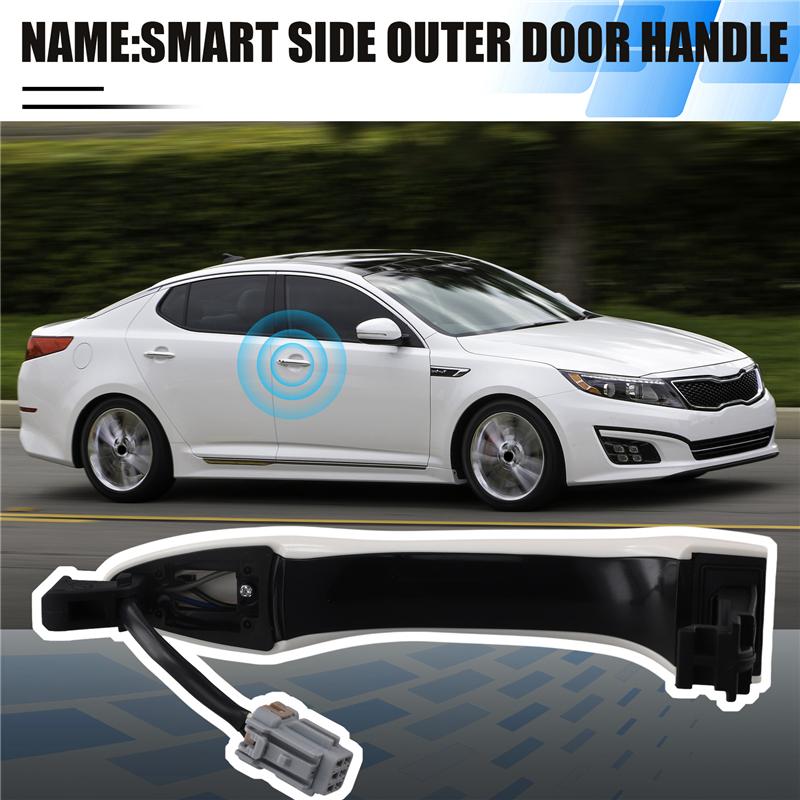 B45A-826512T020 Exterior Outer Smart Key Door Handle For Kia Optima 2011-2015 Door Smart Key Handle White Front Right