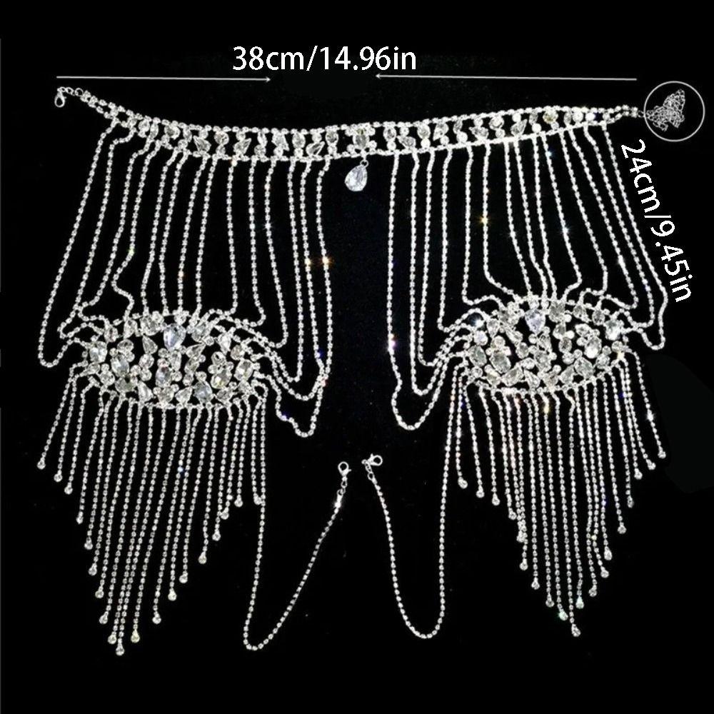 Elegant Women Shoulder Chain Luxurious Design Shoulder Body Chain  Wedding Ceremony