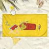 Cartoon-style Potato Chips Polyester Microfiber Beach Towel Is Highly Absorbent, Suitable for Swimming and Beach Outings