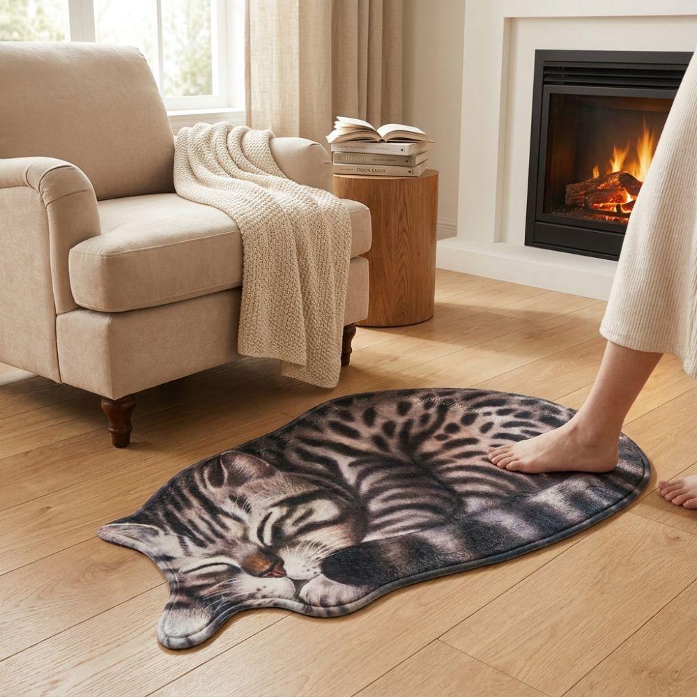 Wear Resistant Design Simulation Cat Floor Mat Living Room Tea Table Bedside