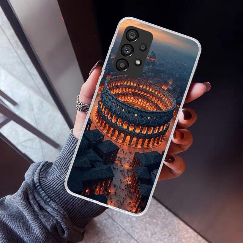 Roman Colosseum Phone Case For Samsung Galaxy A52 A51 A50S A32 A22 A12 A02S A72 A71 A31 A70 A30S Note 20 Ultra 10 Plus S10 Galax