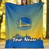 Custom Name Warriors Theme Printed Blanket - Perfect for Couch, Bed, Travel & Outdoor Use | Machine Washable, Cozy & Durable.