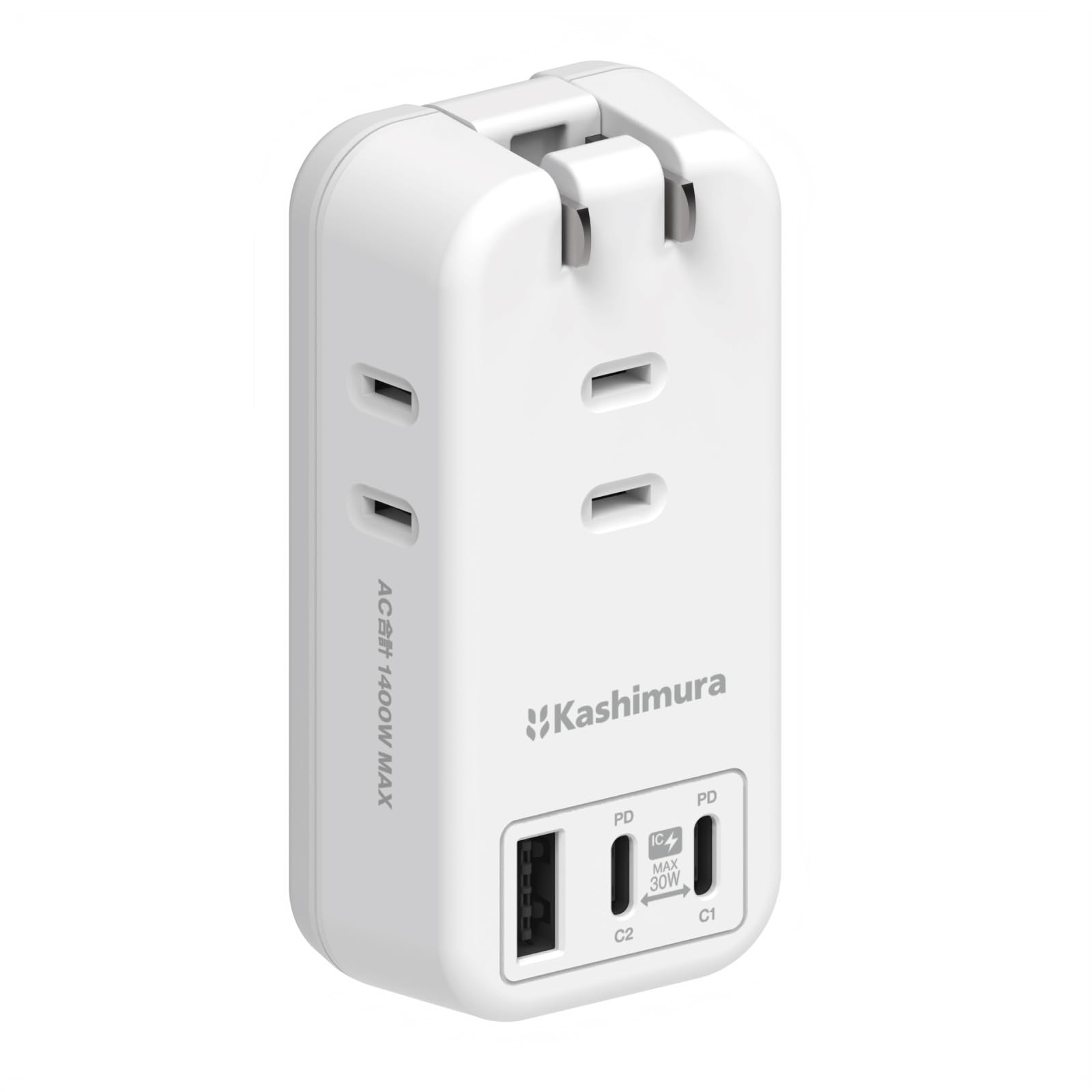 

Kashimura Travel or the Power Strip with 3 AC Outlets and 3 USB Ports Automatic Identification International 1 Port 2 [For Office!] USB-Equipped