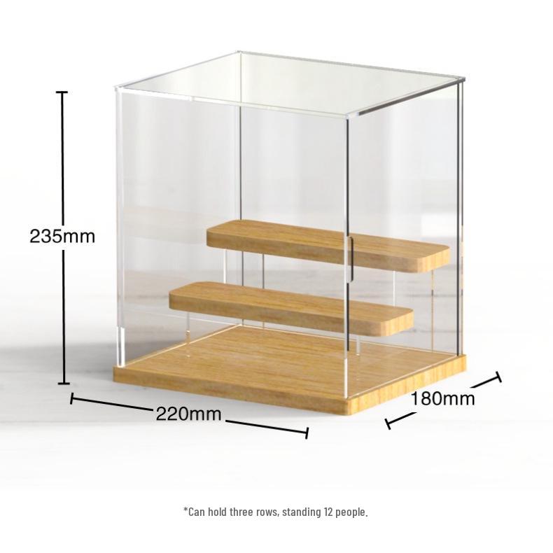 Clear Display Box for LEGO Figures - Glue-Free Assembly трехслойный