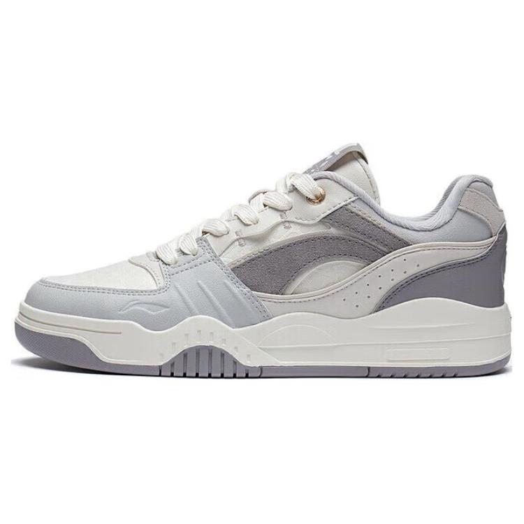 Li Ning Yuebai Abrasion Resistant Breathable Low top Skateboard Shoes Women's Gray AGCS252-9