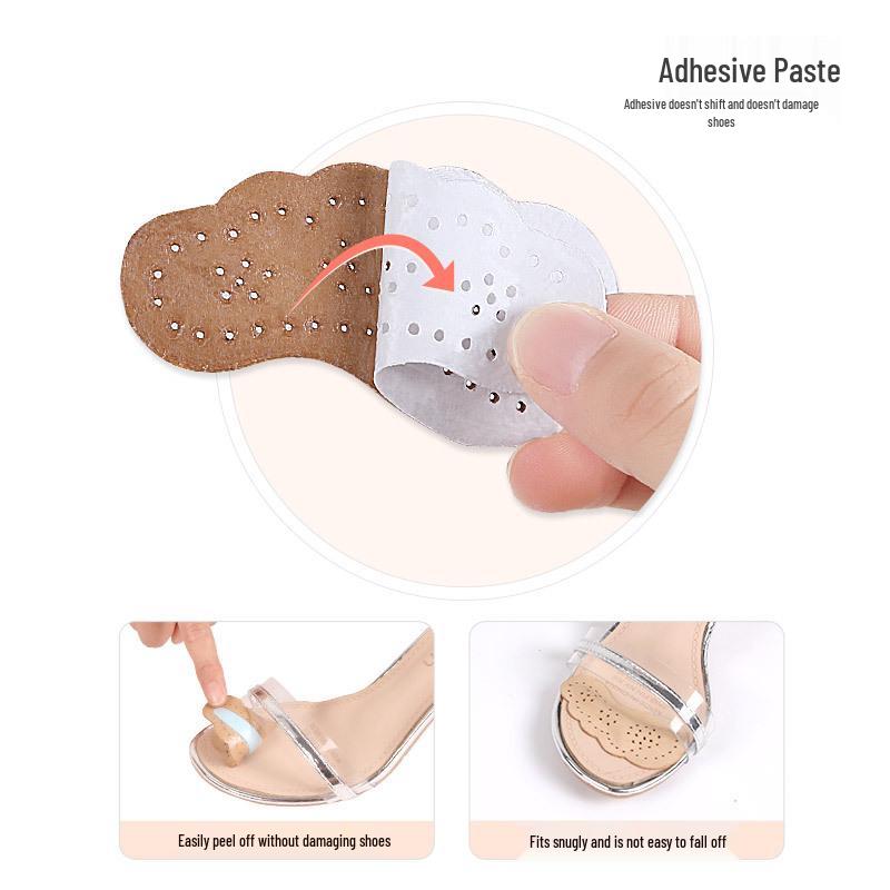 Non-Slip, Sweat-Absorbing Forefoot and Anti-Rubbing Pads for Women's High Heels