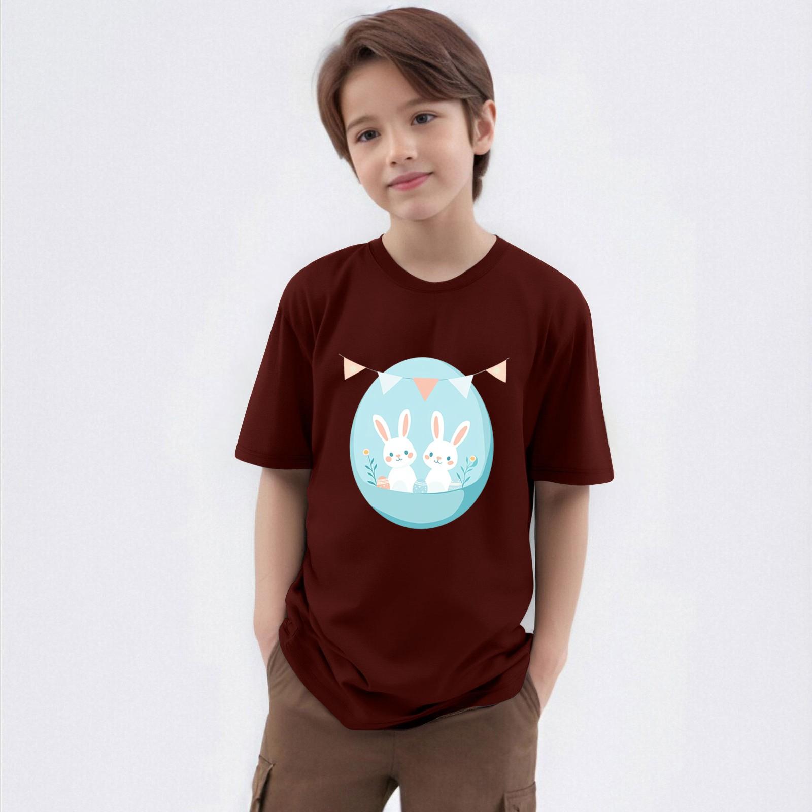 

Детская футболка с круглым вырезом и короткими рукавами 140