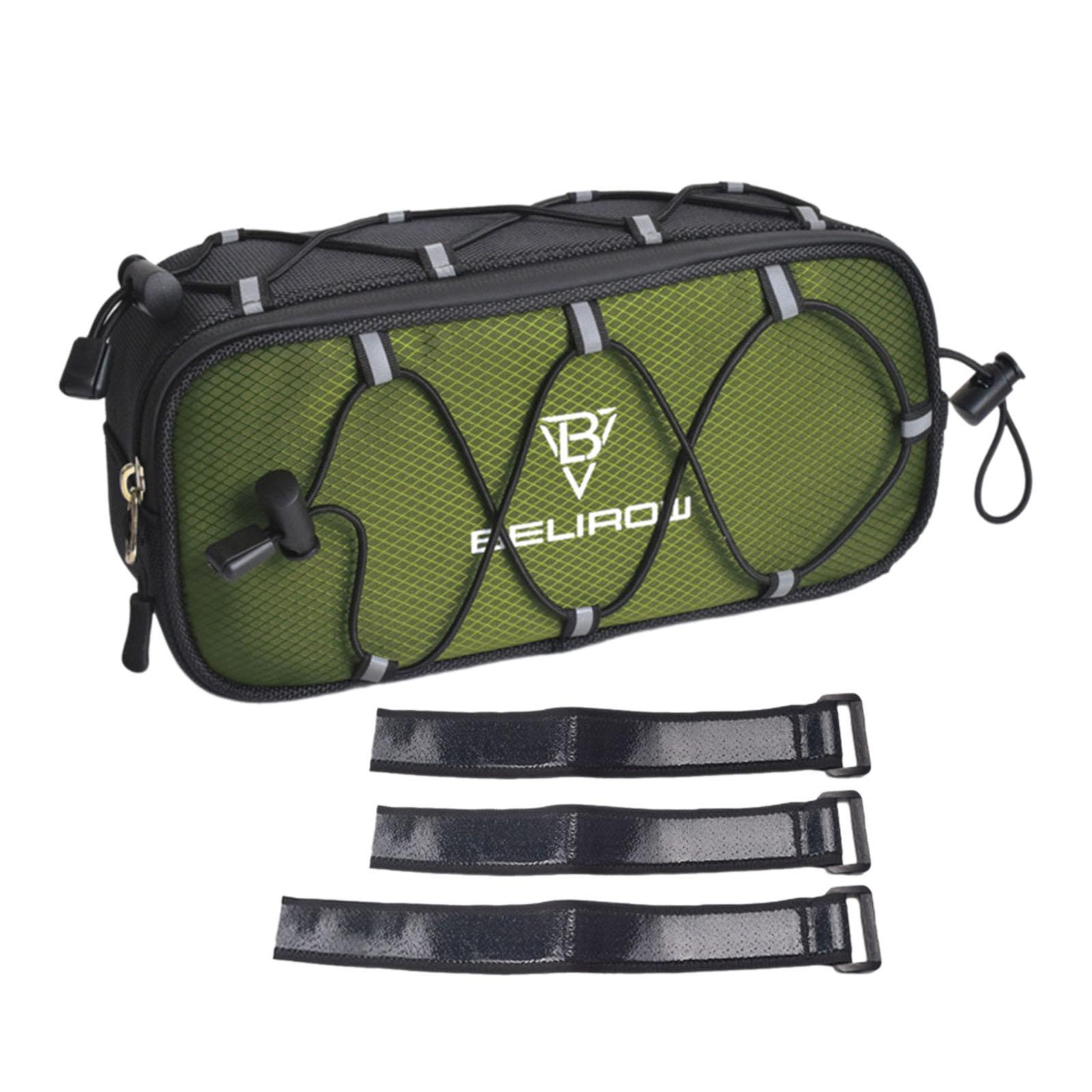Bike Handlebar Bag Foldable Bicycle Front Bag Convenient Reflective Pack of