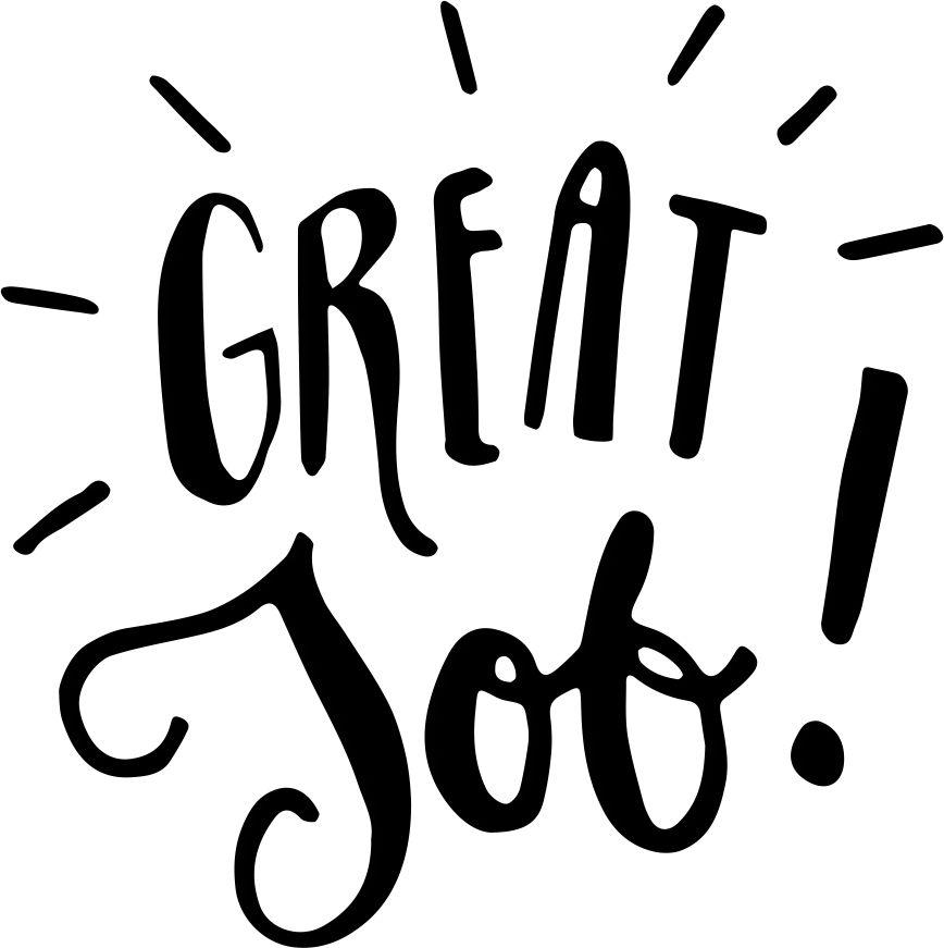 Printtoo Diary Card Great Job Word Design Brown Square Wooden Rubber Stamp Block-2 x 2