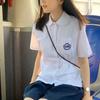 Юбка в клетку в японском стиле Fuzhong School и рубашка с коротким рукавом, комплект университетской формы для студентов и студенток