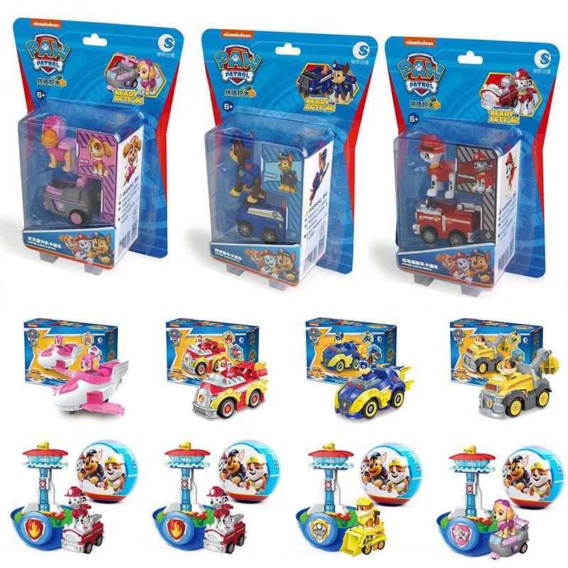Paw Patrol Rückziehwagen Spielzeug mit Bausteinen für Kinder**
