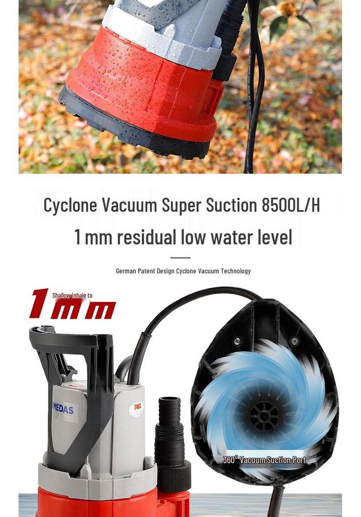 Automatic Low-Level Basement Sump Pump | Flood & Drainage Submersible Booster
