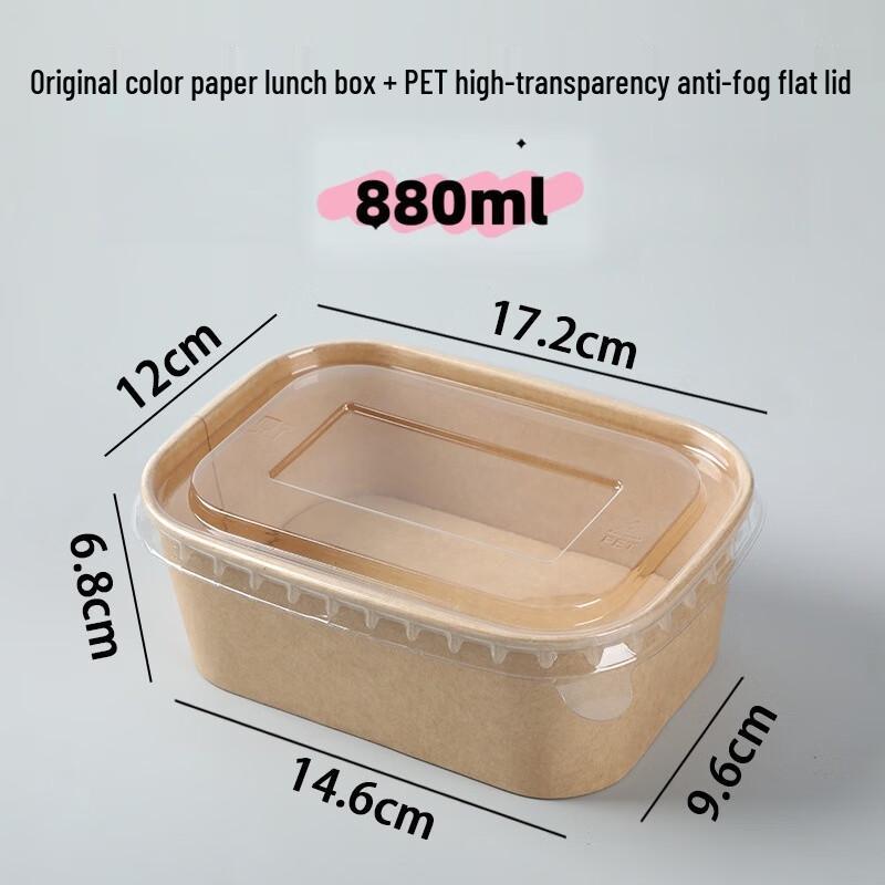 DISHJOY Disposable Kraft Paper Food Boxes