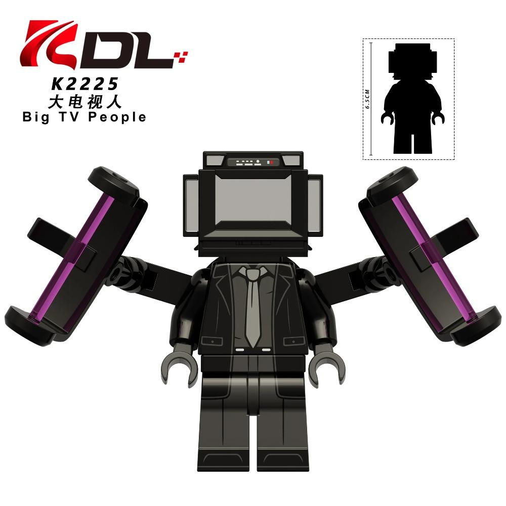 Skibidi Toilet MOC Abstract Robot Building Blocks Compatible With LEGO Monitor TV Man Delicate Figures Mini Model Bricks Toys