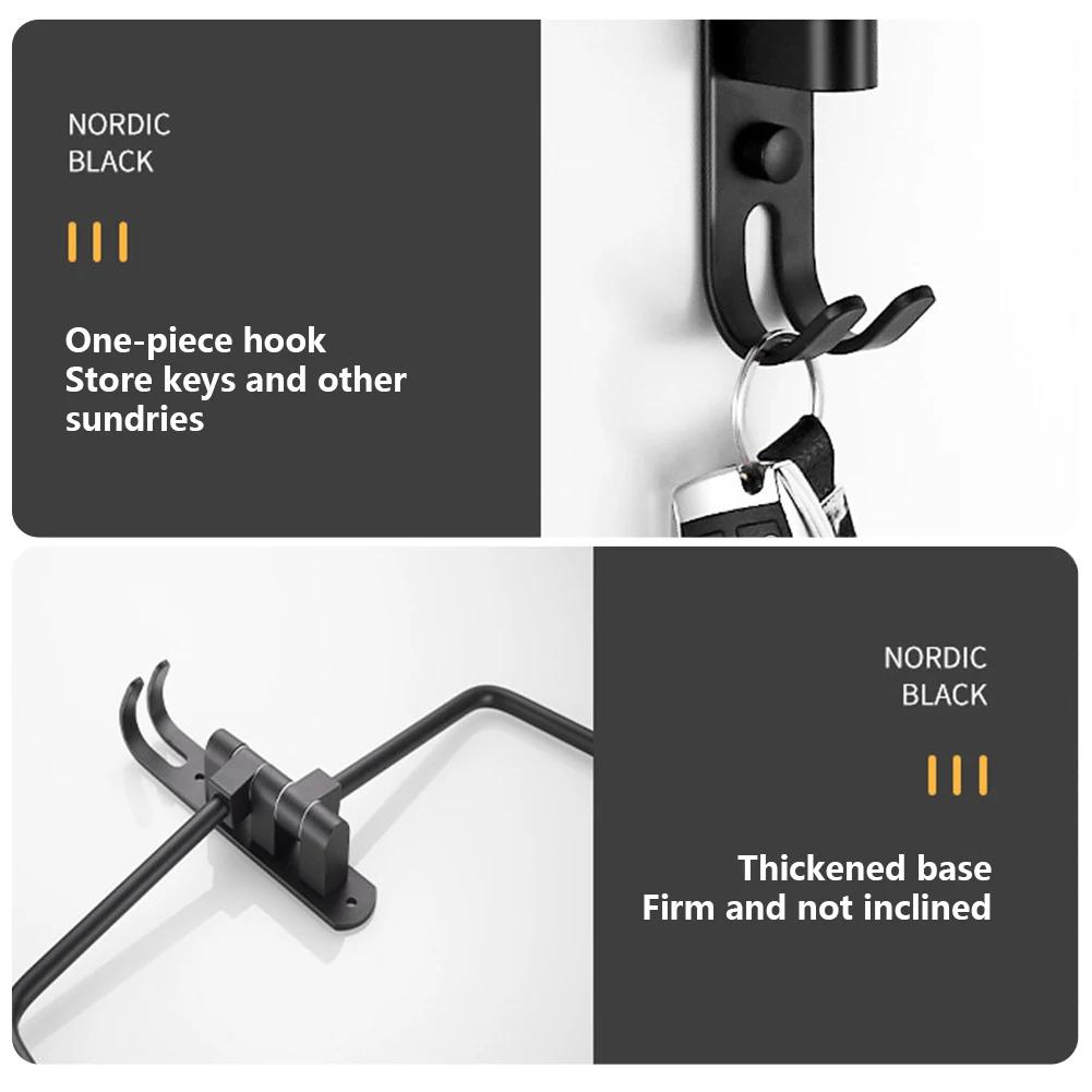 Motorradhelm Wandhalterung Rack mit Doppelhaken 180 Drehung Helme Display Halter Helm-/Jackenaufhänger Fahrradhelmhalter