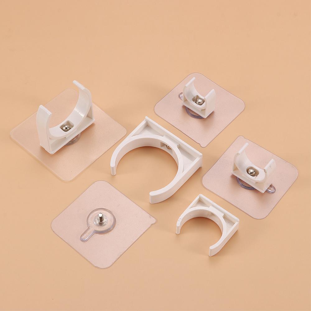 1/5Pcs Aquarium Fish Tank Self-adhesive Pipe Clamp Garden Irrigation Tube Clip Connector
