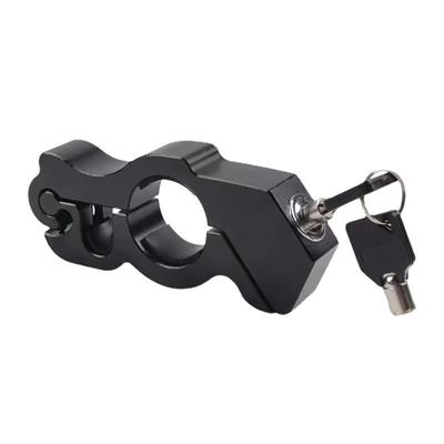 Black Motorcycle Brake Lever Handlebar Grips Throttle Lock Anti-Theft Protector