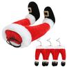 Santa Claus Elf Leg Doll Xmas Tree Picks Merry Christmas Decoration for Home Fireplace Hanging Ornament New Year Party Kids Gift