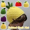 Creative Knitted Fruit Hat Playful Pineapple Beanie Lemon Strawberry Pullover Cap  Skiing