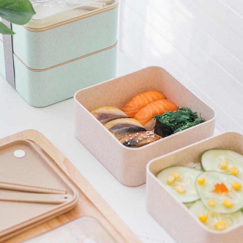 Wheat Straw Square Lunch Box